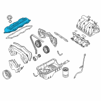 OEM 2000 Nissan Quest Cover Assy-Valve Rocker Diagram - 13264-7B000