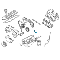 OEM Nissan Pickup Seal Oil Pan Diagram - 11121-14Y00