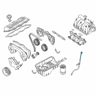 OEM 2000 Nissan Quest Gauge-Oil Level Diagram - 11140-7B015