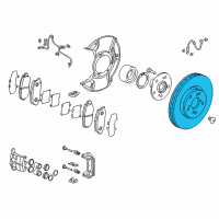 OEM 2019 Acura MDX Disk, Front Brake (17") Diagram - 45251-TRX-A01