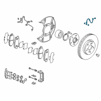 OEM Acura MDX Hose Set, Right Front Diagram - 01464-TZ5-A00