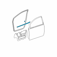 OEM 2003 Toyota Sienna Belt Weatherstrip Diagram - 68160-08010