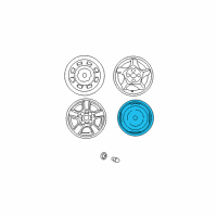 OEM Hyundai Accent Wheel Assembly-Temporary Diagram - 52910-1C850