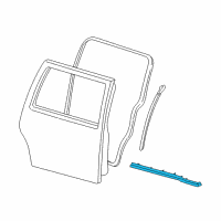 OEM 2005 Mercury Monterey Lower Weatherstrip Diagram - YF2Z-16253A24-AA