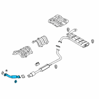 OEM 2018 Hyundai Kona Front Muffler Assembly Diagram - 28610-J9250
