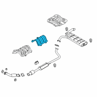 OEM 2020 Hyundai Kona Panel-Heat Protector, Center Diagram - 28793-J9100