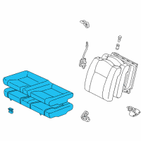 OEM 2002 Toyota Celica Cushion Assembly Diagram - 71460-2D190-C0