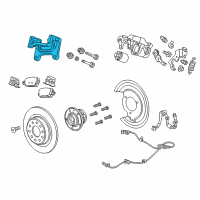 OEM 2018 Chevrolet Malibu Caliper Support Diagram - 13596007