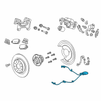 OEM 2020 Buick Regal Sportback Rear Speed Sensor Diagram - 84363661