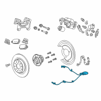 OEM 2016 Chevrolet Malibu Rear Speed Sensor Diagram - 84613191