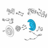 OEM 2020 Chevrolet Malibu Splash Shield Diagram - 23456522