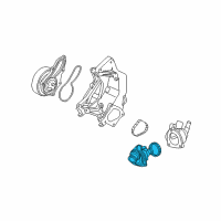 OEM 2008 Honda CR-V Thermostat Assembly (Nippon Thermostat) Diagram - 19301-RAF-004