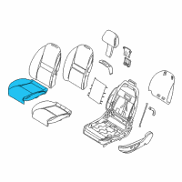 OEM 2000 BMW Z8 Seat Cover Leather Left Diagram - 52-10-7-027-231