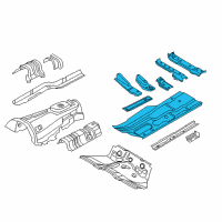 OEM 2016 BMW 535d Floor Panel Right Diagram - 41-11-7-354-832