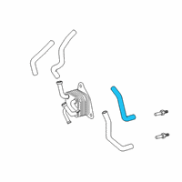 OEM 2015 Toyota Highlander Oil Hose Diagram - 32942-0E070