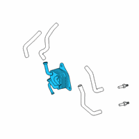 OEM 2016 Toyota Highlander Transmission Cooler Diagram - 33493-48010