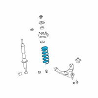 OEM Toyota FJ Cruiser Coil Spring Diagram - 48131-35690