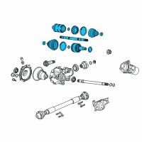 OEM 2016 Cadillac ATS Axle Assembly Diagram - 84550218