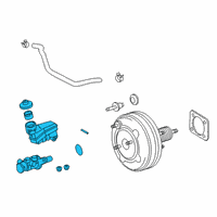 OEM 2020 Lexus ES350 Cylinder Sub-Assy, Brake Master Diagram - 47201-33610