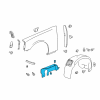 OEM Chevrolet Camaro Splash Shield Diagram - 22894370