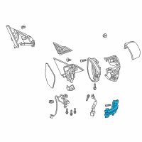 OEM Acura TLX Light, Passenger Side Turn Diagram - 34300-TBA-A01