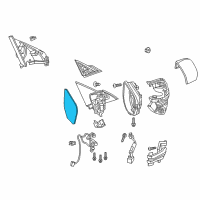 OEM 2019 Honda Civic Mirror Sub-Assembly, Passenger Side (R1000) (Coo) Diagram - 76203-TGG-306