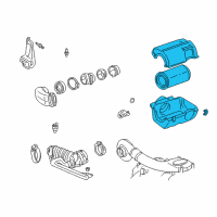 OEM 2000 GMC K3500 Cleaner Asm, Air Diagram - 25173763