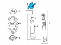 OEM Ford Maverick BRACKET - SHOCK ABSORBER Diagram - NZ6Z-18A161-B