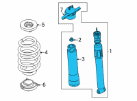 OEM 2022 Ford Maverick SHOCK ABSORBER ASY Diagram - NZ6Z-18125-C