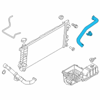 OEM Ford Upper Hose Diagram - AL3Z-8260-B