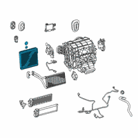 OEM 2022 Lexus RX450hL EVAPORATOR Sub-Assembly Diagram - 88501-48440