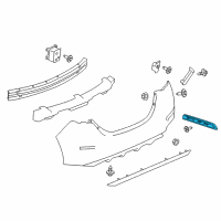 OEM 2022 Nissan Leaf Reflex Reflector Assy-Rear, RH Diagram - 26560-8990B