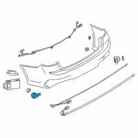 OEM 2021 BMW 330e xDrive ULTRASONIC SENSOR SUNSET ORA Diagram - 66-20-9-827-001