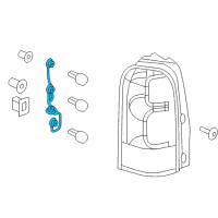 OEM 2005 Buick Terraza Harness Asm, Tail Lamp Wiring Diagram - 89026860