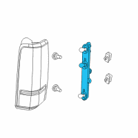 OEM 2009 Dodge Nitro Plate-Tail, Stop, And Turn Lamp Diagram - 68003679AB