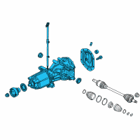 OEM Ford Explorer Differential Assembly Diagram - GD9W-4000-AB