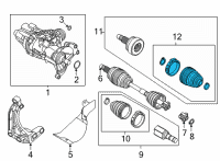 OEM Jeep Renegade Boot Kit-Half Shaft Diagram - 68275232AA