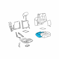 OEM Buick Rainier Pad Asm, Driver Seat Cushion Diagram - 88949409