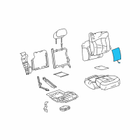 OEM Oldsmobile Bravada Seat Back Heater Diagram - 88949455