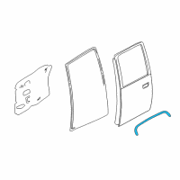 OEM Nissan Frontier MOULDING-Rear Door Outside, R Diagram - 82820-VK60A