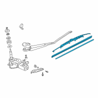 OEM 1995 Acura Integra Windshield Wiper Blade (475MM) Diagram - 76620-S10-306