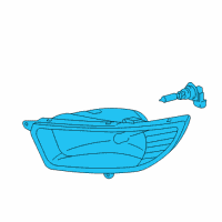 OEM Toyota Camry Fog Lamp Assembly Diagram - 81220-06040