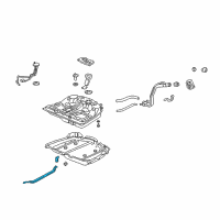 OEM 1996 Acura RL Band Assembly, Driver Side Fuel Tank Mounting Diagram - 17522-SZ3-A00