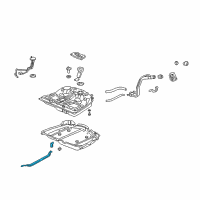 OEM Acura RL Band Assembly, Driver Side Fuel Tank Mounting Diagram - 17522-SZ3-A00