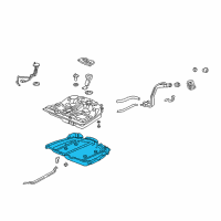 OEM 1998 Acura RL Cover, Fuel Tank Diagram - 17733-SZ3-A00