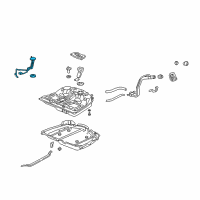 OEM 1998 Acura RL Meter Unit, Fuel Diagram - 37800-SZ3-C01