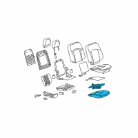 OEM 2008 Buick LaCrosse Module Kit, Inflator Restraint Front Pass Presence (W/ Sensor) (Remanufacture Diagram - 19258127