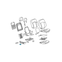 OEM 2012 Cadillac Escalade EXT Adjust Knob Diagram - 15222981