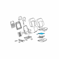 OEM 2007 Buick LaCrosse Heater Asm, Driver Seat Cushion Diagram - 19123111