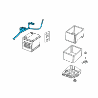 OEM Dodge Caliber Battery Cable Diagram - 4795318AE